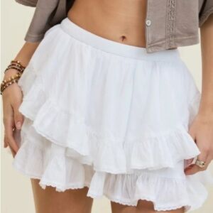 Aerie🤍 White Layered Skort